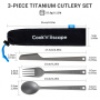 Cook 'n' Escape ca2005 3-piece titanium cutlery set набор стол. приборов