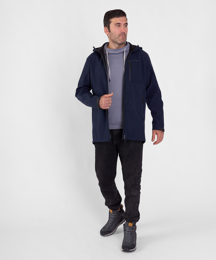 Плащ Dublin Мужской (M, 9930/черно-синий/темно-серый, , , , , )