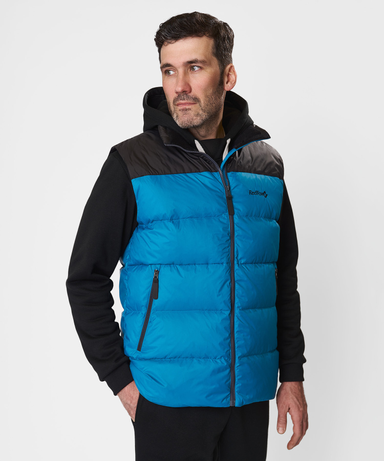 Жилет пуховый Nansen RL Мужской (L, 6910/нептун/черный, , , , , )