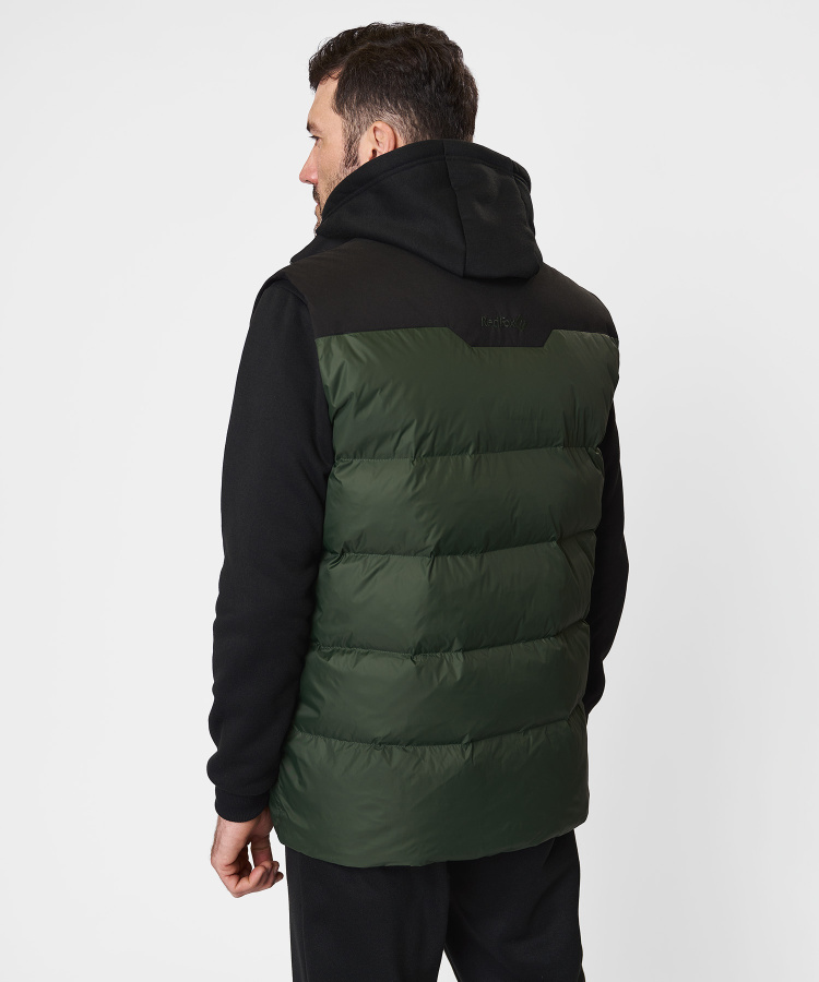 Жилет пуховый Nansen R Мужской (XXL, 5110/т.зеленый/черный, , , , , )