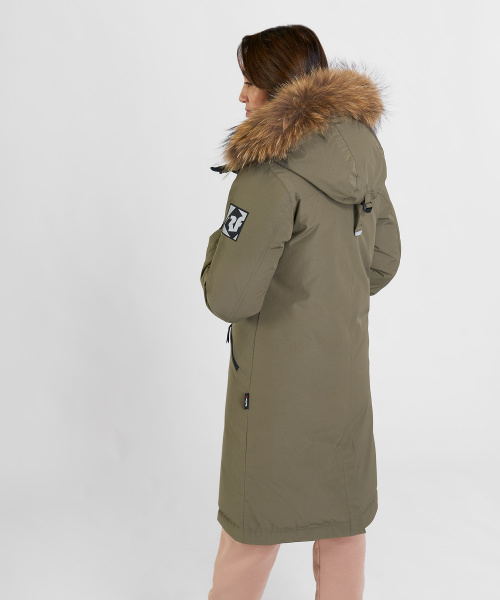 Полупальто пуховое Nyla III Женское (XS, 3100/т.оливковый, , , W23-24, , )
