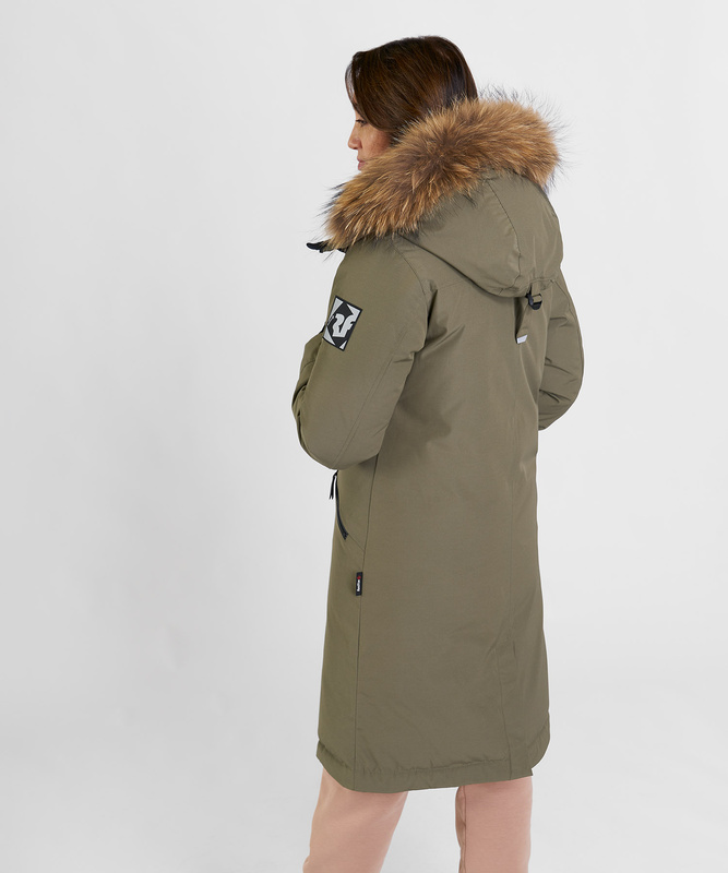 Полупальто пуховое Nyla III Женское (XS, 3100/т.оливковый, , , W23-24, , )