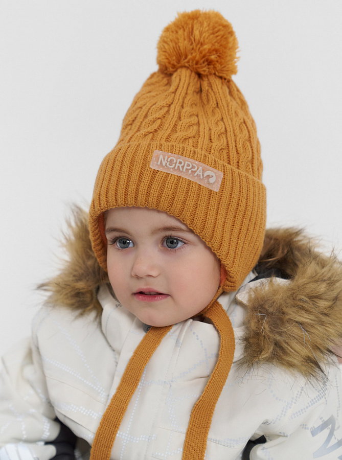 *100472 Шапка детская COLA 2 (One Size, 129 арахис, , , , , )