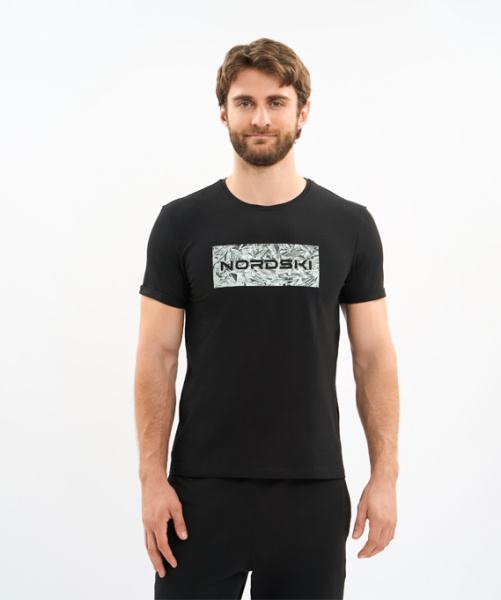 Футболка Nordski Simple Logo Black (46, Black, , , , , )