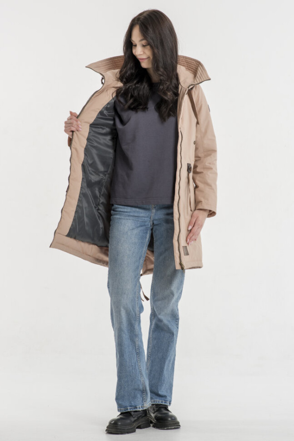 *Парка жен. арт. 48275 (170, Пудра, 88, 98, , , )