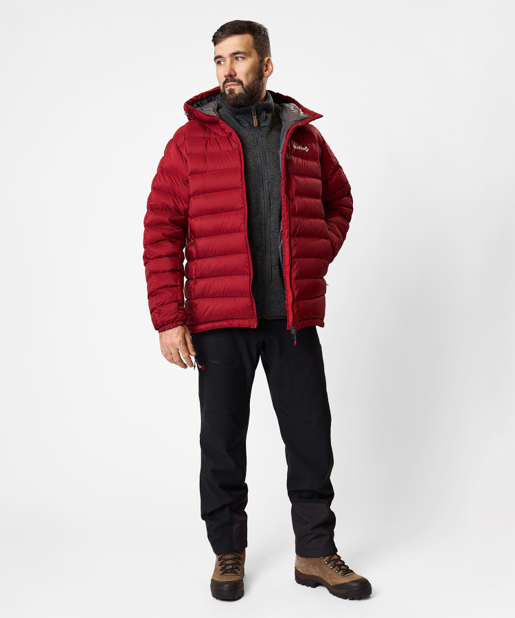 Куртка пуховая Flight Lite IV Мужская (S, 1200/т.красный, , , , , )