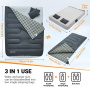 Купить King Camp 2206 airbed sleepingbag 250d -4°с 190x180 спальный мешок (т.серый) 14 540 ₽ King Camp 2206 airbed sleepingbag 250d -4°с 190x180 спальный мешок (т.серый)