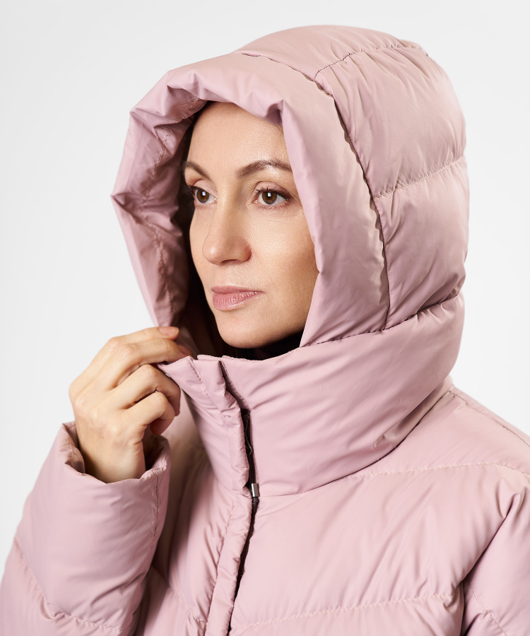 Полупальто пуховое Myst Женское (XL, 2600/розово-бежевый, , , , ,)