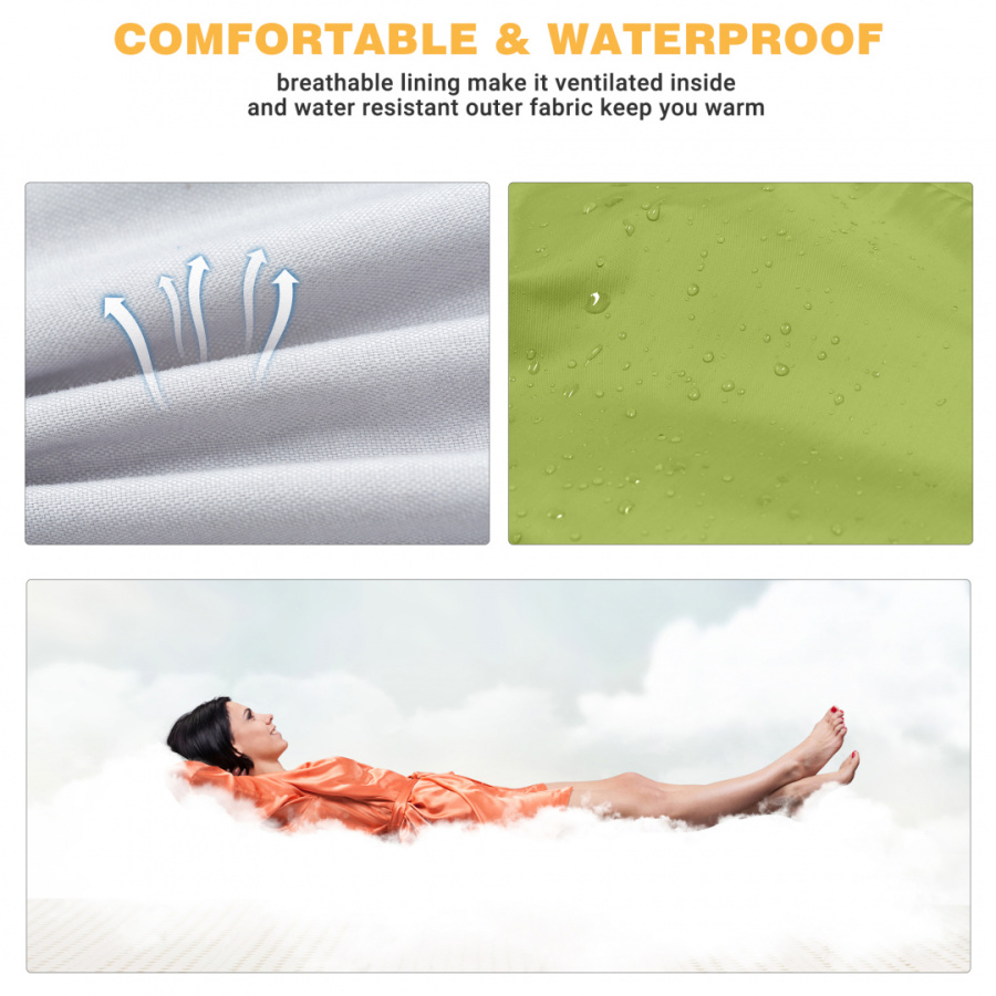 3122 OXYGEN +8С 180x75 спальный мешок (зелёный, левый)