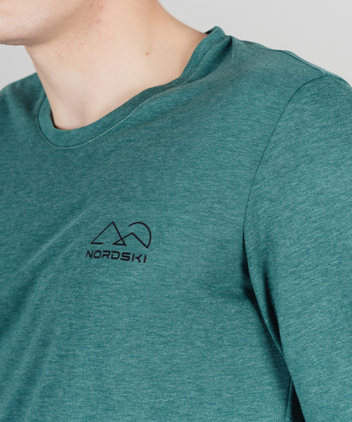 Футболка Nordski Move Alpine Green с длинным рукавом (46, Alpine Green, , , , , )