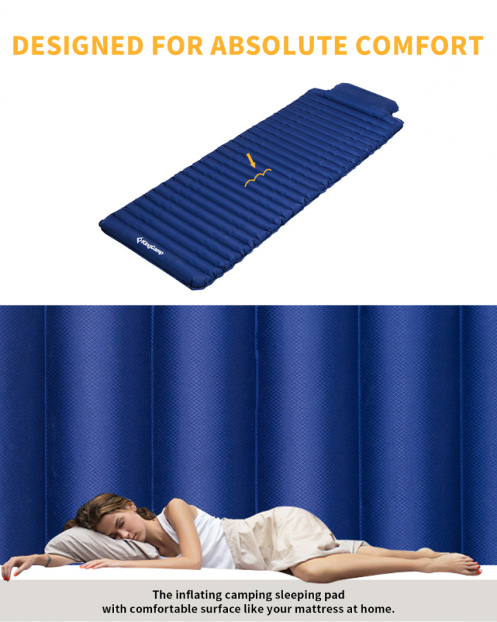 1903 COMFORT LIGHT коврик надувной (синий, 189 х 66 х 7/11 см) 1903 COMFORT LIGHT коврик надувной (синий, 189 х 66 х 7/11 см)