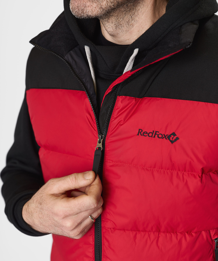 Жилет пуховый Nansen R Мужской (L, 1210/т.красный/черный, , , , , )