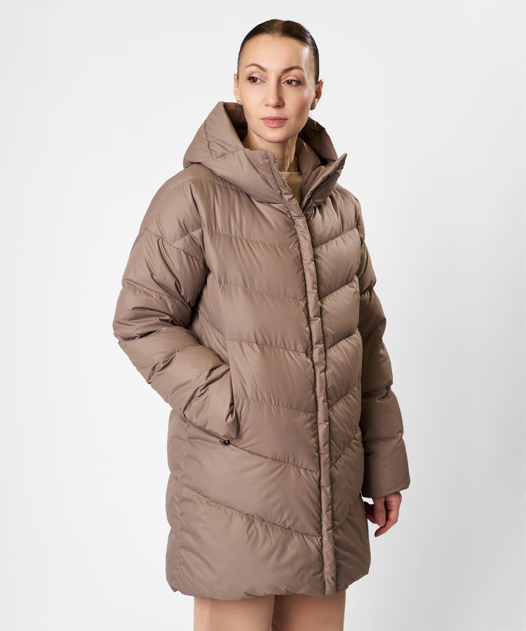 Полупальто пуховое Myst Женское (XL, 4700/гранит, , , , , )