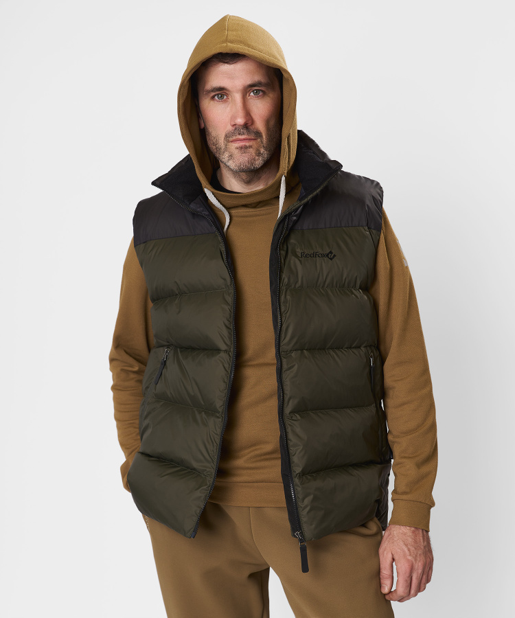 Жилет пуховый Nansen RL Мужской (M, 4110/хаки/черный, , , , , )