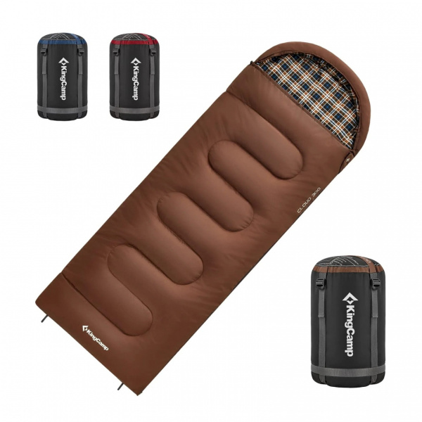 King Camp 2212 cloud 400 -15°с 230х90 спальный мешок (-15с, синий правый)