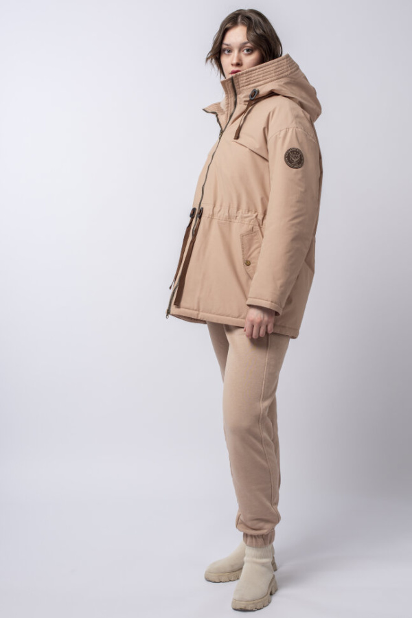 *Парка жен. арт. 48245 (170, Пудра, 92, 100, , , )