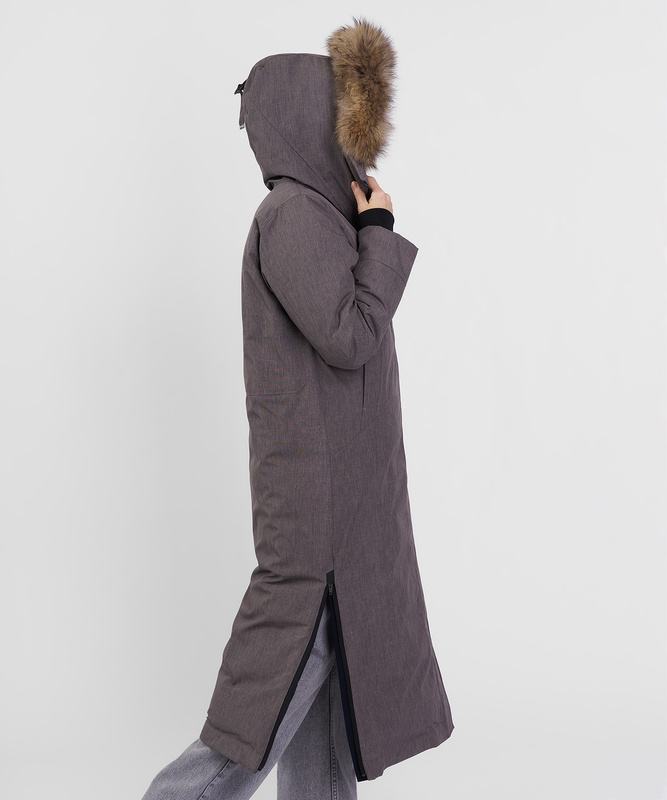 Пальто пуховое Aurora III DF Женское (M, 4700/гранит, , , , , )