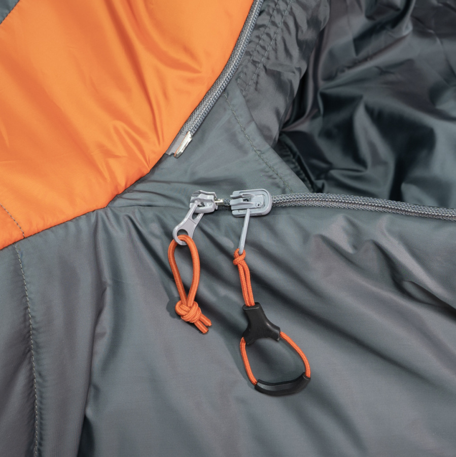 SUMMIT EXP -28°C спальный мешок (-28С, серый/синий правый)