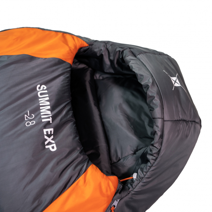 SUMMIT EXP -28°C спальный мешок (-28С, серый/синий правый)