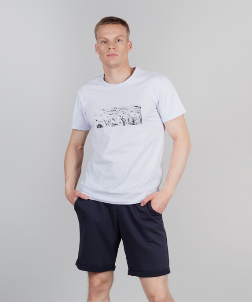 Футболка Nordski Simple Logo White (46, White, , , , , )