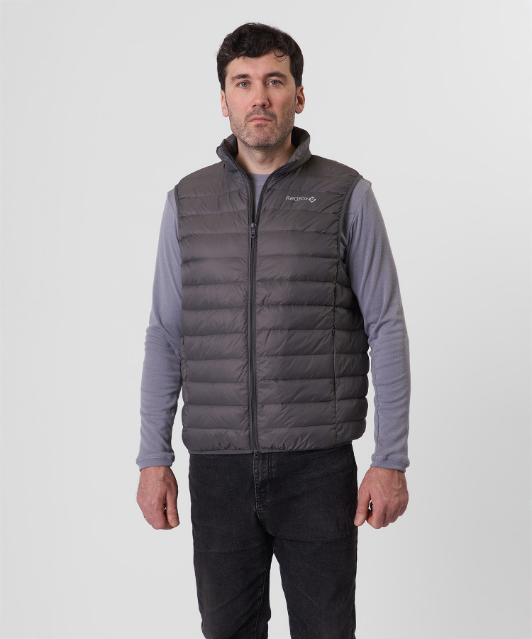 Жилет пуховый Town Мужской (XL, 4000/серый, , , , , )