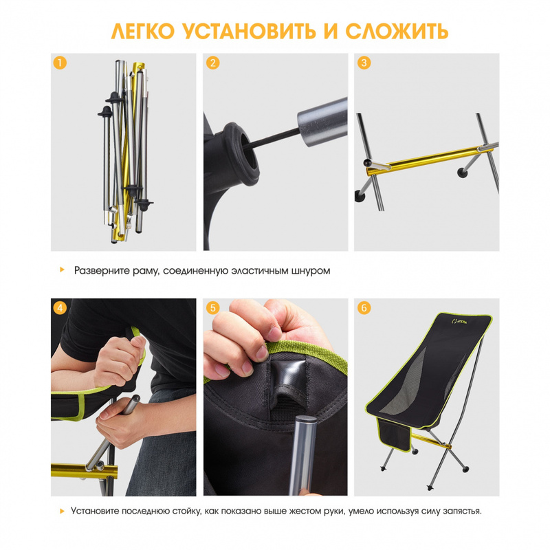 2005 ULTRALIGHT CHAIR L кресло скл. (черный)