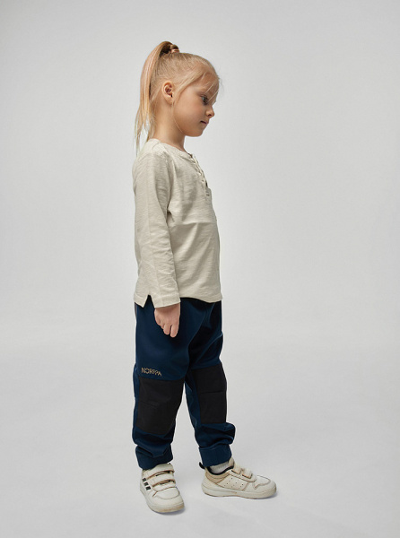 *100102 Брюки детские KIKA (130, 039 морской бриз, , , , , )