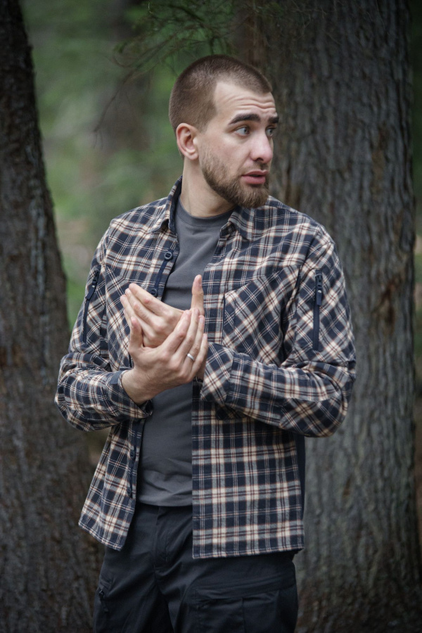 Рубашка мужская Freedom (46/170-176, Синий, , , )