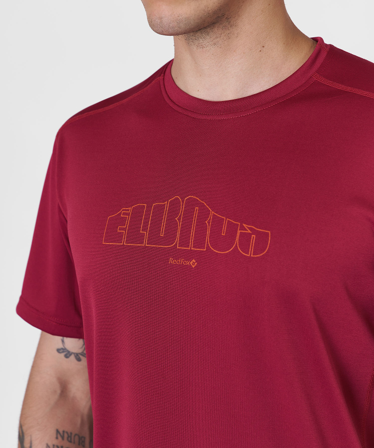 Футболка Interline Мужская (L, 1100/бордовый, , , , , )