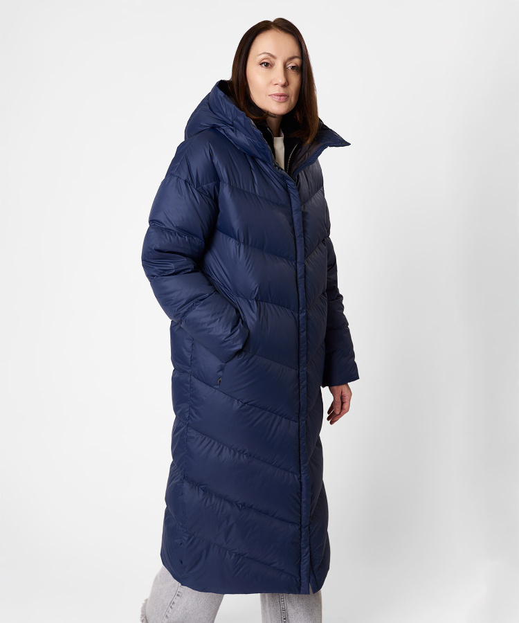 Пальто пуховое Astra Женское (XL, 9100/т.синий, , , , , )