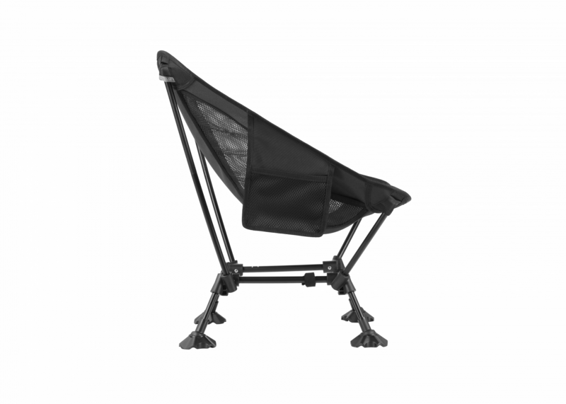 2405 ULTRALIGHT SQUARE LOW CHAIR кресло скл. (черный)