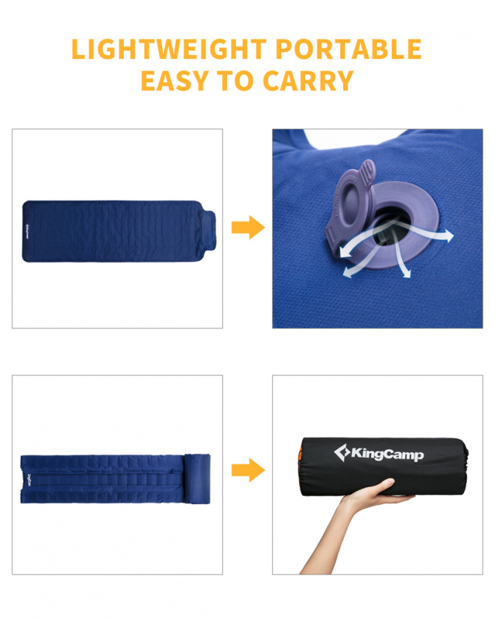 1903 COMFORT LIGHT коврик надувной (синий, 189 х 66 х 7/11 см) 1903 COMFORT LIGHT коврик надувной (синий, 189 х 66 х 7/11 см)