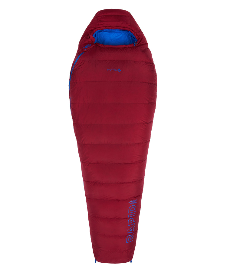 Спальный мешок пуховый Rapid -20C left (Long, 1282/т.красный/синий, , , , , )