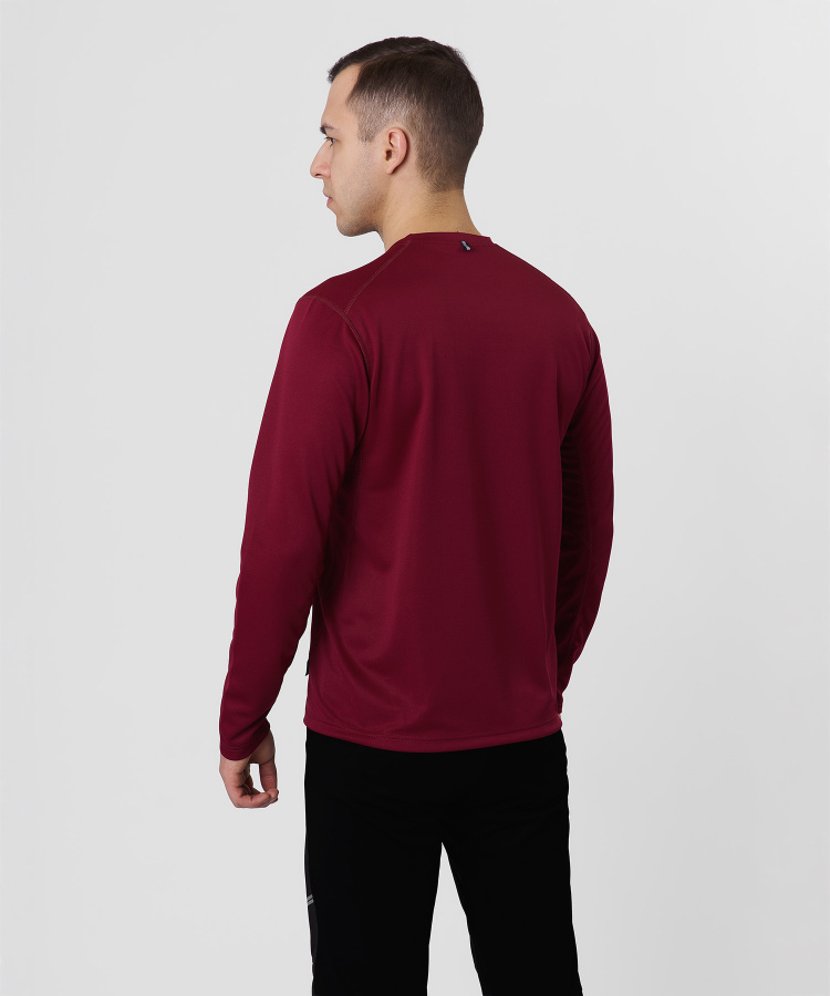 Футболка с длинным рукавом Workout Мужская (S, 1100/бордовый, , , , , )