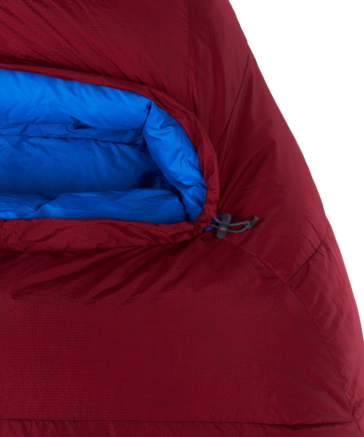 Спальный мешок пуховый Rapid -40C left (Long, 1282/т.красный/синий, , , , , )