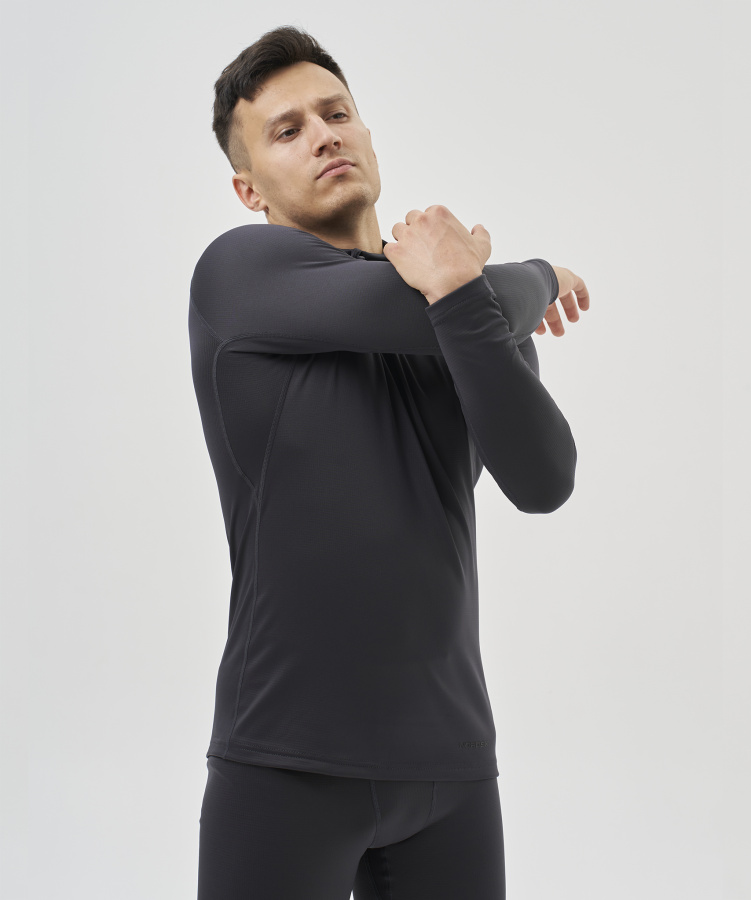 Рубашка Nordski Intense Half Zip Grey (46-S, Grey, , , , , )