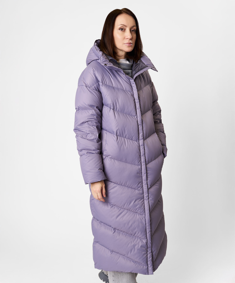 Пальто пуховое Astra Женское (M, 0700/т.лиловый, , , , , )
