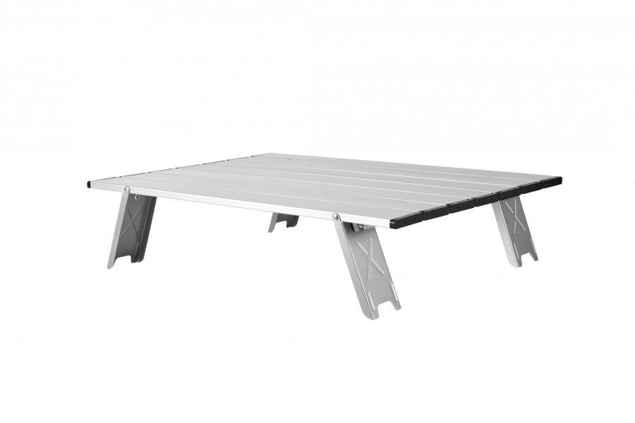 2403 MINI ALUNIUM TABLE L стол скл. алюм (черный)