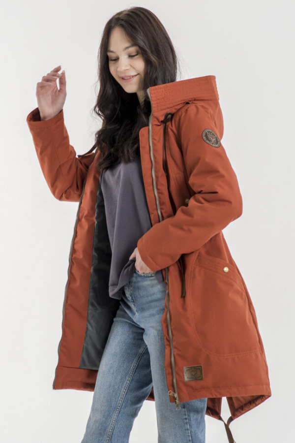 *Парка жен. арт. 48275 (170, Кирпичный, 88, 98, , , )