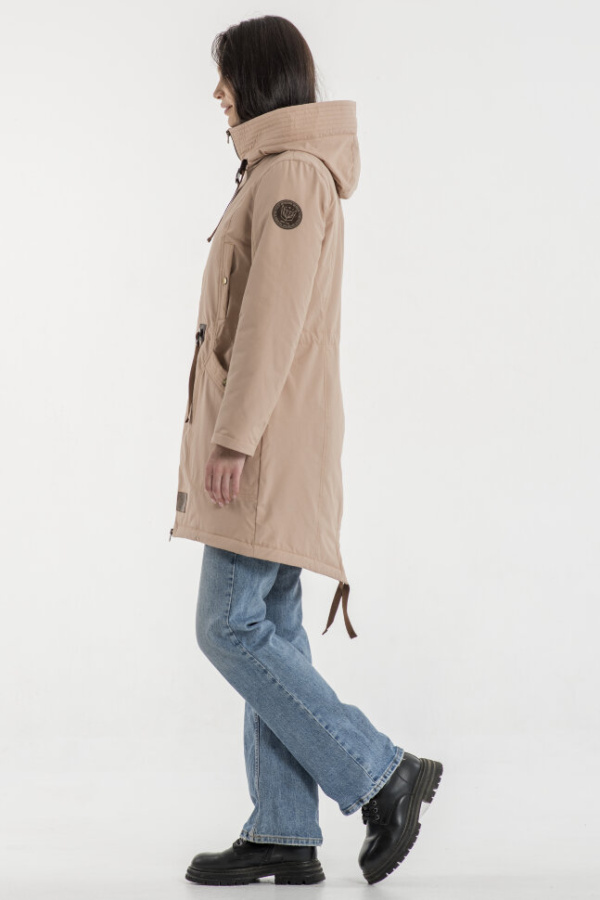 *Парка жен. арт. 48275 (170, Пудра, 88, 98, , , )