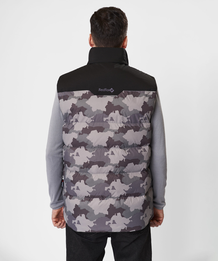 Жилет пуховый Nansen R Мужской (XXL, J310/принт/черный, , , , , )