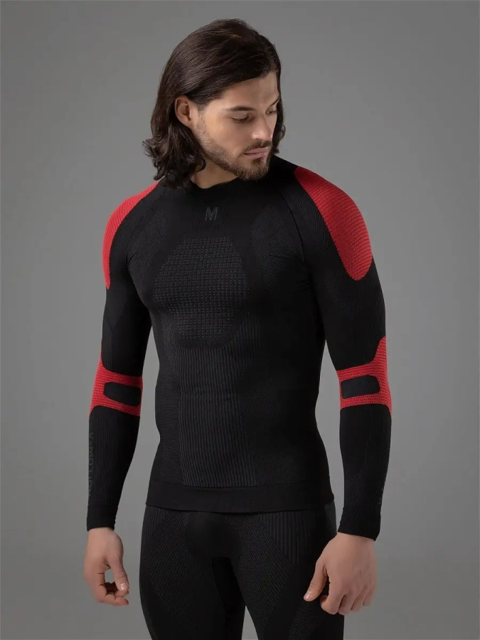 Термокомплект ALPINESPORTS муж. (L, Черный/красный, , , , , )