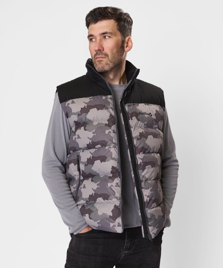 Жилет пуховый Nansen R Мужской (XXL, J310/принт/черный, , , , , )