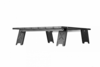 2403 MINI ALUNIUM TABLE L стол скл. алюм (черный)