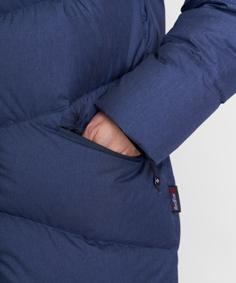 Пальто пуховое Ester VI Женское (XL, 9700/деним, , , , , )