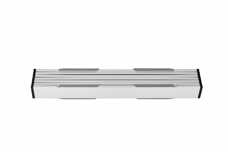 2403 MINI ALUNIUM TABLE L стол скл. алюм (черный)
