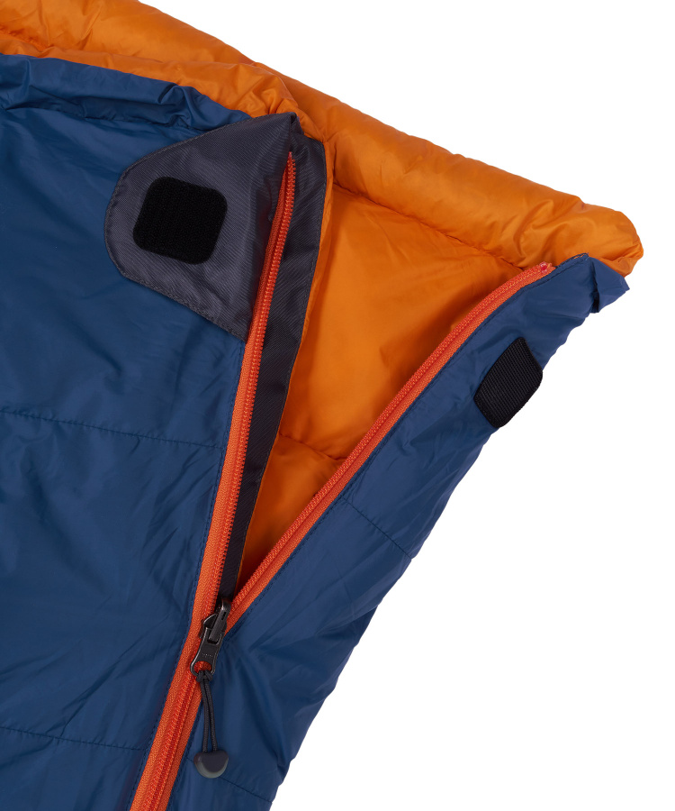 Спальный мешок пуховый Yeti SR -17C left (Regular, 9723/деним/оранжевый, , , , , )