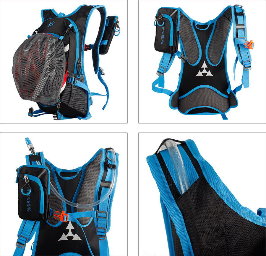 B0462 CYCLING BAG Рюкзак (черный/красный)