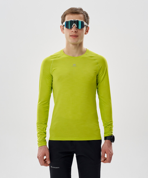 Футболка Nordski Pro Lime с длинным рукавом (44-XS, Lime, , , )