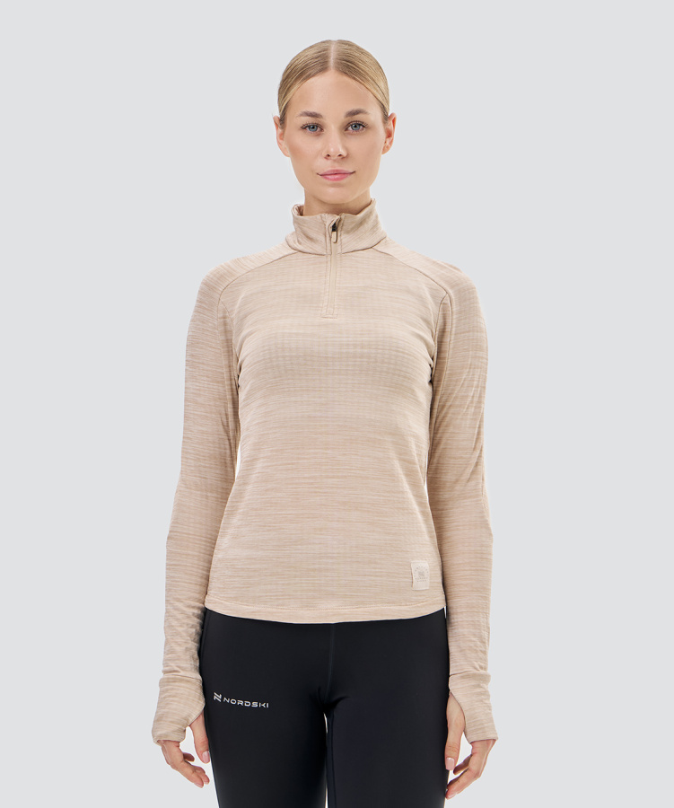 Лонгслив Nordski Impulse Beige W (38-S, Beige, , , , , )